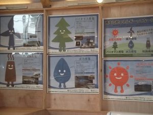 施設内部の学習用展示パネルです。